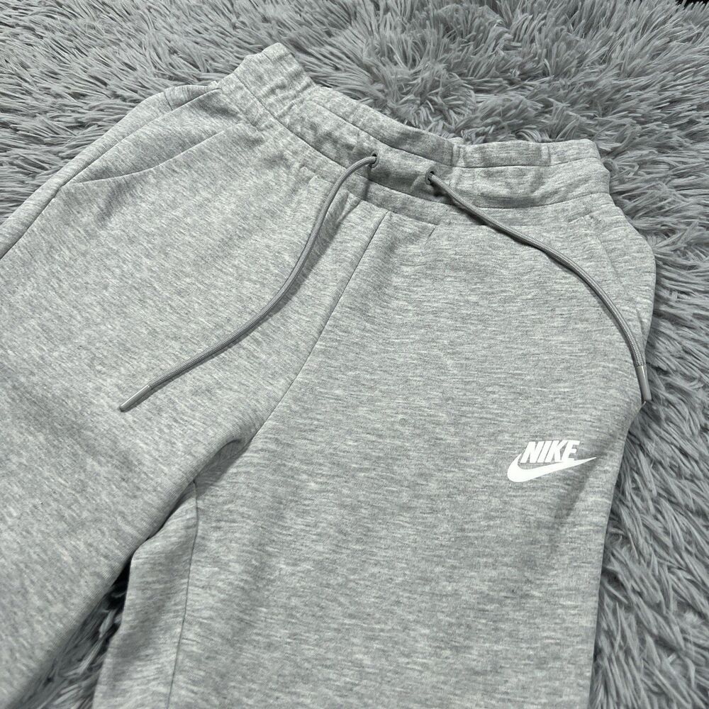 Nike Pants XS Dark Gray White Sweatpants Sportswear Tech Fleece Jogger Womens